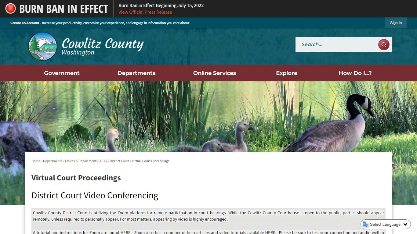 Virtual Court Proceedings | Cowlitz County, WA - Official Website