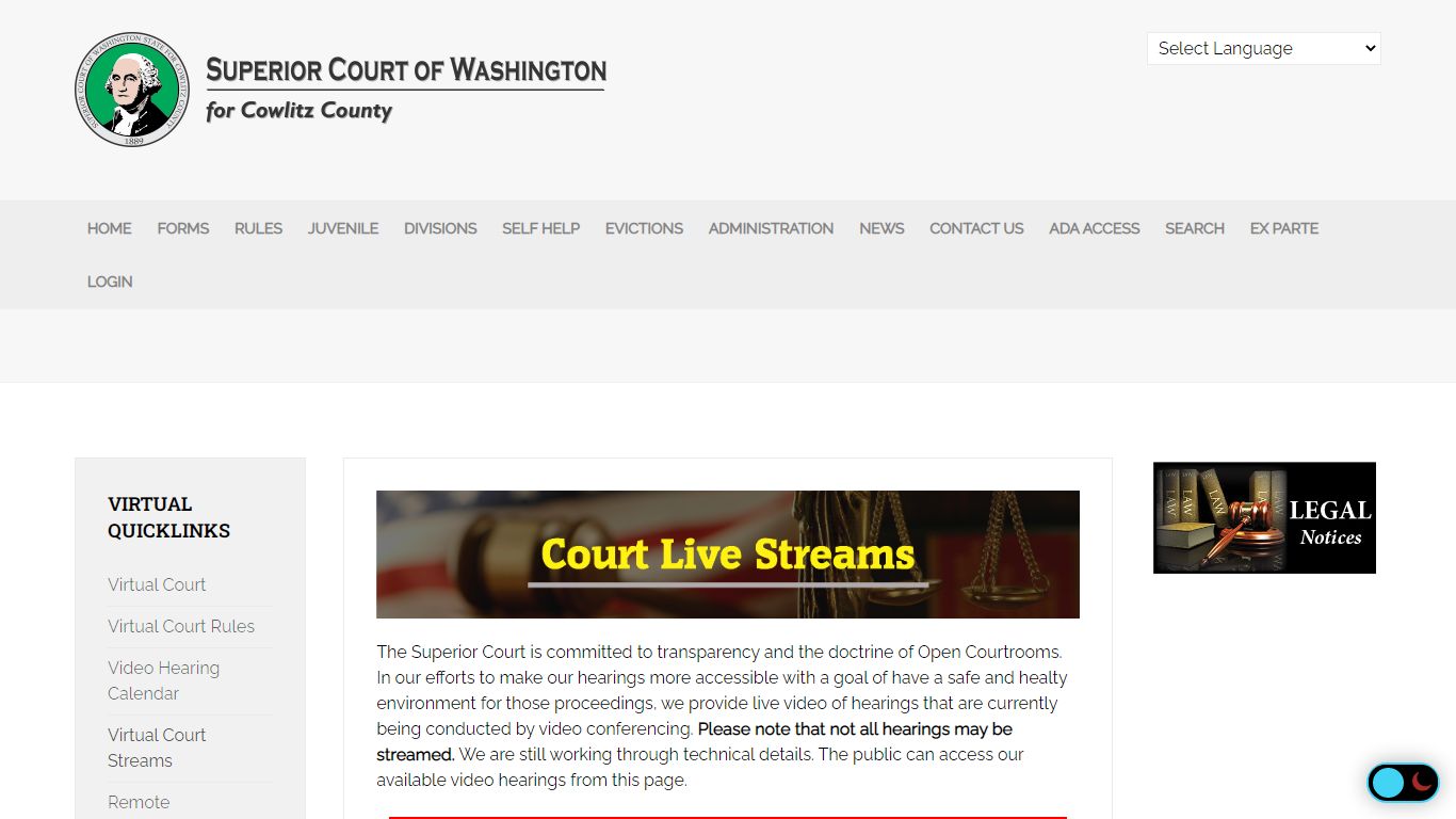 Courtroom Live Streams - COWLITZsmall